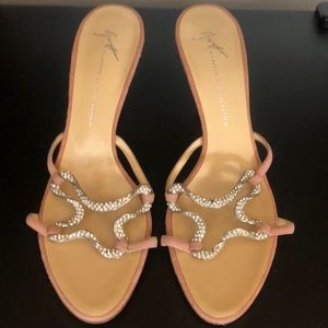 Beautiful Giuseppe Zanotti Design heels-Rhinstones